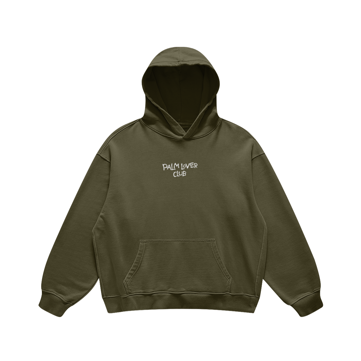 TAKE ME TO THE PALMS HOODIE - OLIVE GREEN