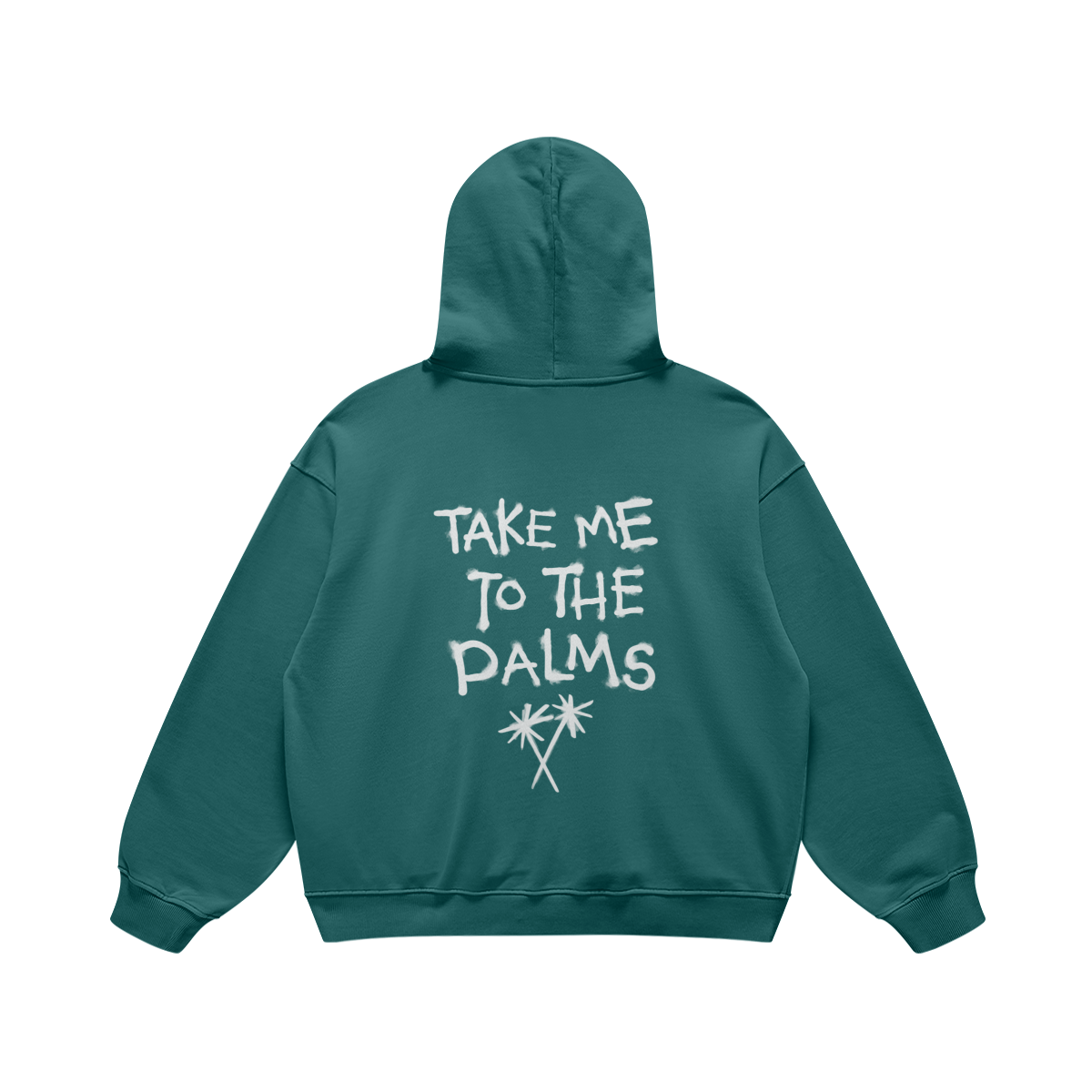TAKE ME TO THE PALMS HOODIE - JUNGLE GREEN