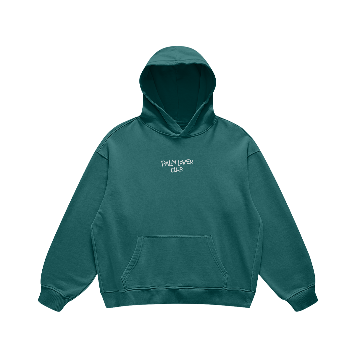 CROSSED PALM TREES HOODIE - JUNGLE GREEN